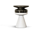 Ceramic stool / coffee table WATERLINE I by Roche Bobois