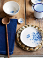 lovely blue dishes: 