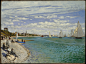 作　　者：克劳德·莫奈 - Claude Monet
作品名称：Sainte-Adresse的帆船赛 - Regatta at Sainte-Adresse