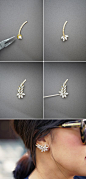 DIY ear cuff #tutorial from Honestly WTF #jewelry #howto: 