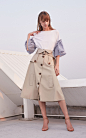 Vero Moda2018夏季新款风挡纽扣装饰高含棉半身裙|318216527-tmall.com天猫