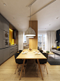 A Modern Scandinavian Inspired Apartment With Ingenius Features : Designed by the Polish creative agency PLASTERLINA, this Warsaw apartment takes an innovative approach to the ever-popular Scandinavian style. The open plan liv