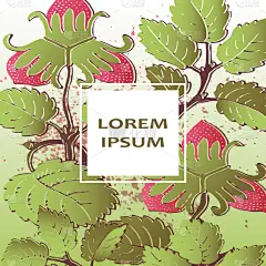 商品,草莓,式样,可爱的,请柬,贺卡,食品,婚礼,枝繁叶茂,模板