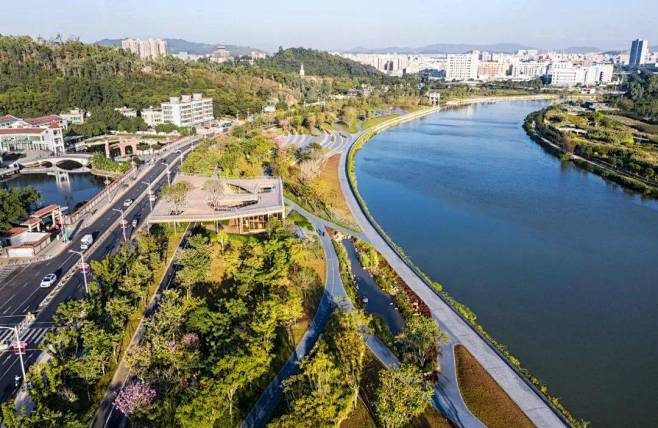茅洲河蝶变 遇见城之美 同济设计TJAD_空间结构 试点段以茅洲河为主线，以沿线路网与现状空间结构为基￿4746909360