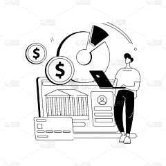 yuanzidesign采集到金融app插画