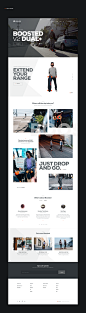 Boosted Board Web Site : We posted about Boosted Boards a few days ago, it's a great product and I see a lot of people moving around here in SF with those boards. Their website is also amazingly done.