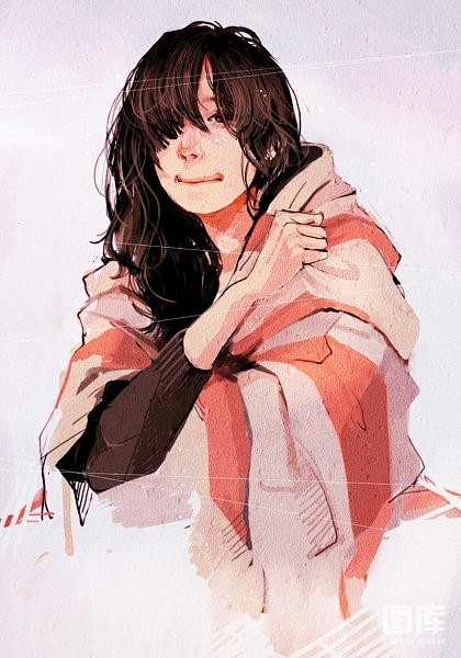 楚楚动人的唯美水彩人物插画(1)