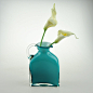 「沧海一杯」玻璃设计个性田园清新北欧宜家风花插花器花瓶单耳壶