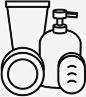 洗涤浴室清洁图标_88ICON https://88icon.com 洗涤 浴室 清洁 芳香 淋浴 肥皂 化妆品