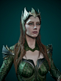Mera - realtime character, Georgian Avasilcutei : I've made this character as usual during my streams on twitch. Join me there if you're interested in my workflow. All the videos are saved. 
https://www.twitch.tv/nimlot26
Also don't forget I started a men