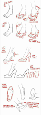 Feet, shoes, text; How to Draw Manga/Anime