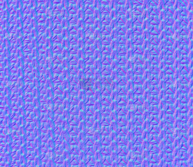 针织图案的法线图。钩针织物纹理，3d渲染素材-花瓣网