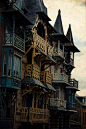 Balconies, Treport, France
photo via mica