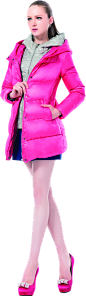 冬季羽绒服 服装女模特