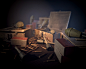 German Ammo Pile, Dan Bede-Fazekas : A small scene, testing new modelling and lighting workflows. The scene was also a research project, looking up various German shells, ammunition, and supplies to create a small WWII diorama