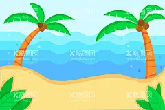 夏日沙滩背景  - 源文件下载【酷图网】夏日沙滩背景,沙滩风景背景,夏日海报背景,风景,旅行旅游,度假,海边,夏日风景,海报背景,风景背景,大自然,沙滩