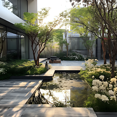 QLCD设计工作室采集到景观AIGC-MJ