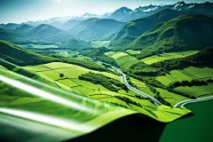 花朵唯美山川河流壁纸素材图片