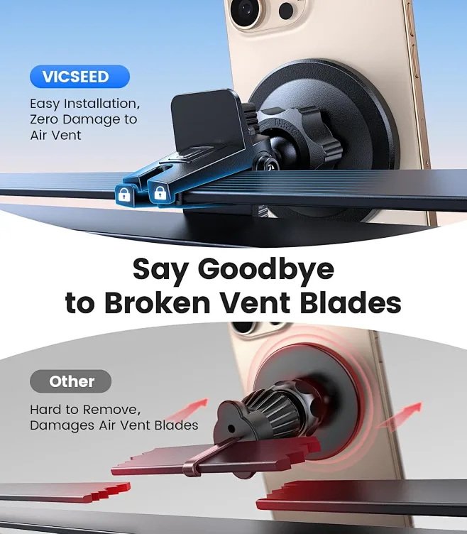 VICSEED 2025 Nuovo Porta Cellulare Auto Per Magsafe [Super Potente