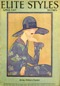 1920年代《Elite Styles》杂志封面的ART DECO摩登女郎
#复古搭配# ​​​​