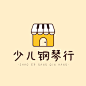钢琴行乐器图形logo设计