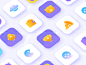 Colorful icon ui colorful design icon