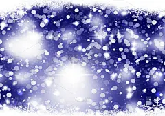 摘要雪花飘飘的冬日圣诞背景