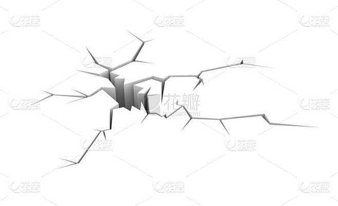 裂开的地面