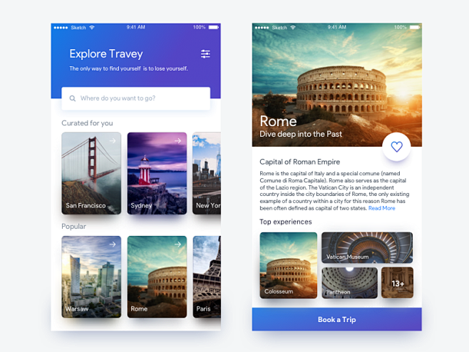 旅游App UI