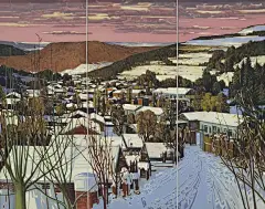 张波 《和谐暖阳照万家》 120×150cm