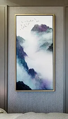 新中式装饰画（高清喷绘，晶瓷画）