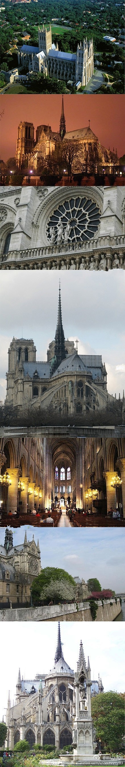 【巴黎圣母院】一座典型的“哥德式”教堂。...
