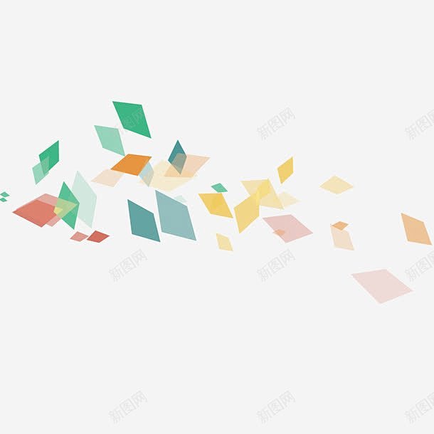 抽象炫酷几何碎块高清素材 页面网页 平面...