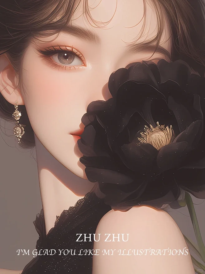 人间富贵花高级感黑色系来啦～公主请收下 ...
