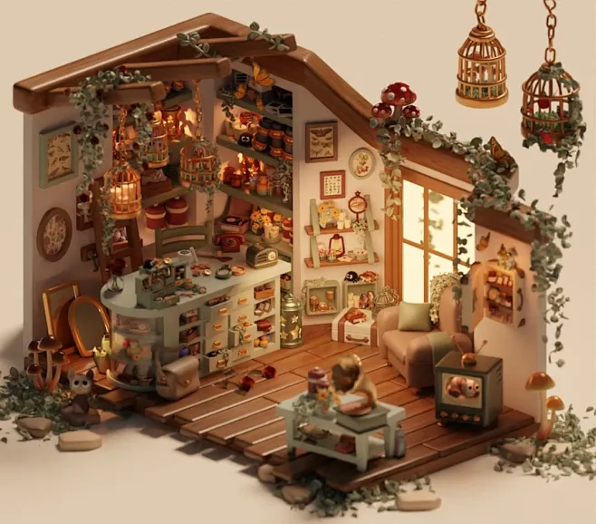 Low Poly • Isometric • Blender (@nicky.blender) · Instagram 照片和视频 : 70K ...