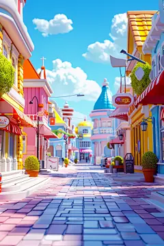 C4D电商场景虚拟空间设计