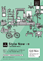 Japanese Poster: Style Now Outdoor Mix. Minna Design. 2013