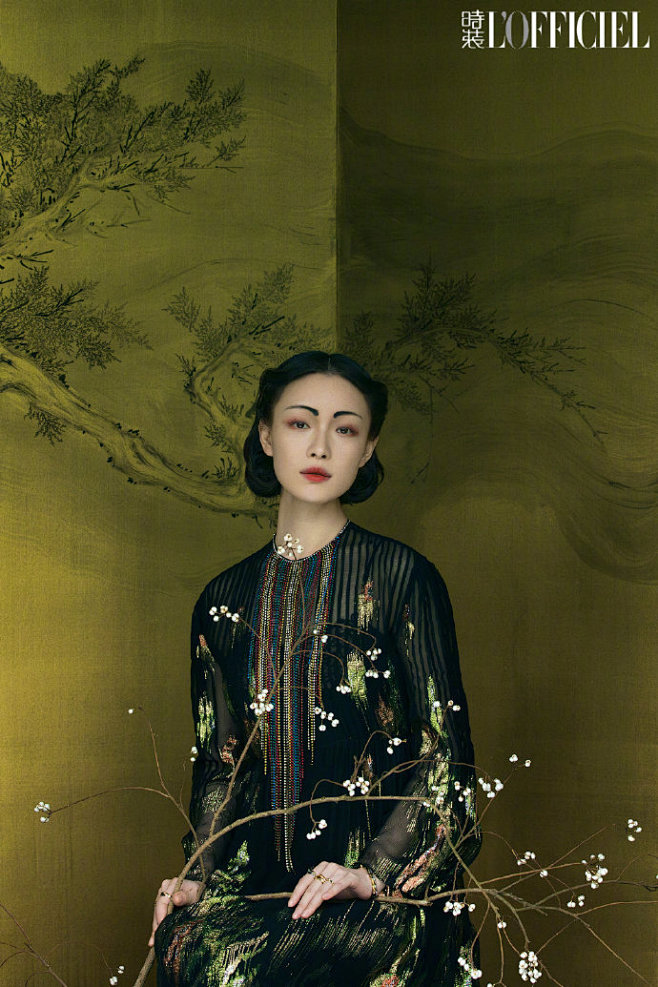 #倪妮水墨眉仙都大片# 倪妮 X《时装L...