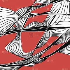 抽象黑白背景视错觉