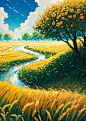 01470-197721662-pure scenery,golden yellow as the theme,(fresh_1