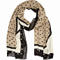 【琼子代购】英国正品RIVERISLAND12.23BLACK SKULL PRINT SCARF