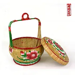 潮汕特色 竹篮 手工竹篮