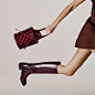 Photo by AQUAZZURA on October 26, 2024. 可能是包含下列内容的图片：1 位用户、靴子、皮革、高跟鞋和文字.