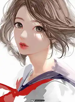 插画设计_400张原画女头像_CG窝