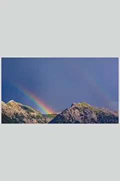 高原彩虹风景高清壁纸图片