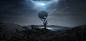 astronaut Landscape Matte Painting Matte-painting Mattepainting moon P