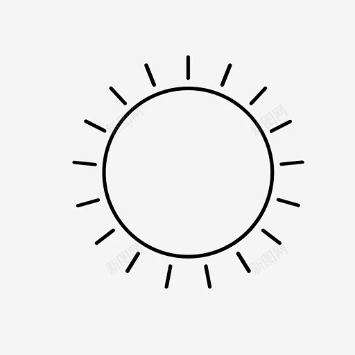 太阳天气阳光图标 UI图标 设计图片 免费下载 页面网页 平面电商 创意素材-花瓣网