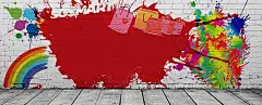 涂鸦,炫彩背景,墙绘,泼墨,手绘艺术,七彩条纹,海报banner,卡通,童趣,手绘图库,png图片,,图片素材,背景素材,3516564北坤人素材