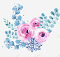 粉色泼墨玫瑰花 艺术 装饰图案 元素 免抠png 设计图片 免费下载 页面网页 平面电商 创意素材