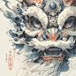 国潮|蓝色醒狮第三弹 - 小红书